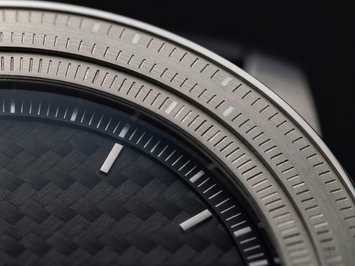 Detail of a tachymeter scale on the outer edge of a dial
